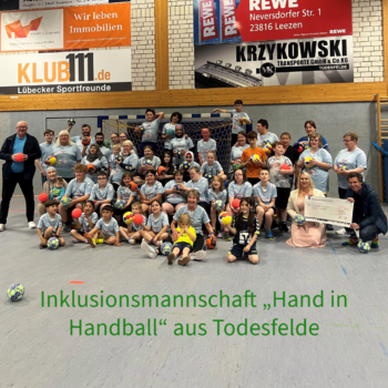 Spende an die Inklusionsmannschaft „Hand in Handball“ aus Todesfelde